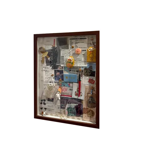 Modern MDF Shadow Box Souvenir Keepsake Organizer Transparent Dustproof Storage Photo Frame For Travel Ticket Stubs Concert Memorabilia Display Box