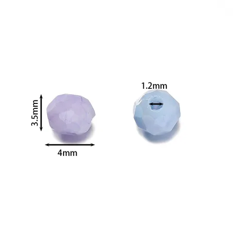 Cuentas Planas de Vidrio Veteado con Tinta de Agua Facetadas para Bricolaje Pulsera Hecha a Mano Collar Accesorios de Joyería Materiales Artesanales
