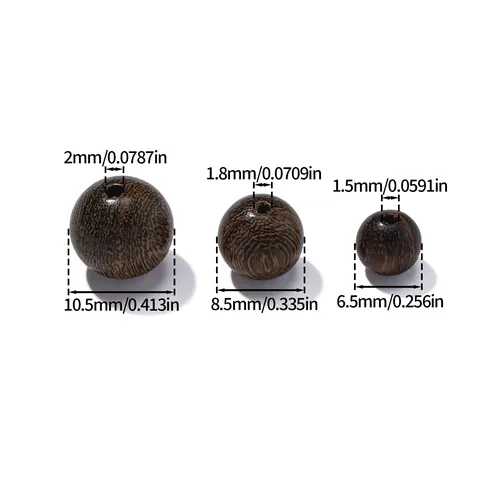 Natürliche Goldseiden-Sandelholz Runde Lose Perlen Für DIY Armband Halskette Schmuckherstellung Buddhistische Gebetsperlen Zen