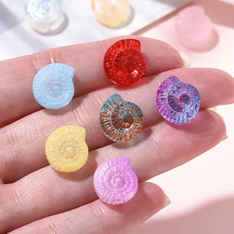 Magische Farbe Schnecke Form Kunststoff Perlen Macaron Spirale Perlen Für DIY Schmuckherstellung Armband Halskette Haarschmuck Material