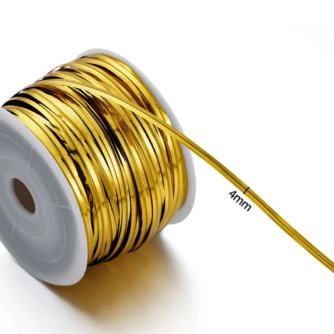 Metallic Colorful Twist Ties For Bread Food Bag Sealing PET Iron Wire Ribbons For Gift Wrapping Cake Decoration DIY Craft