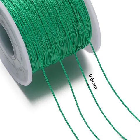 Cordon Tressé en Nylon Pour la Fabrication de Bijoux Fil DIY Corde Tissée à la Main Pour Bracelet Pendentif Noeud Chinois Accessoire