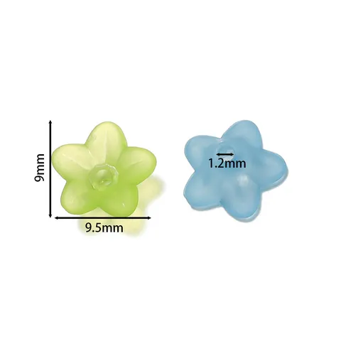 Cuentas de Flores de Lirio de Los Valles de Acrílico Esmerilado para Creación de Joyas Collar Pendiente Artesanía DIY
