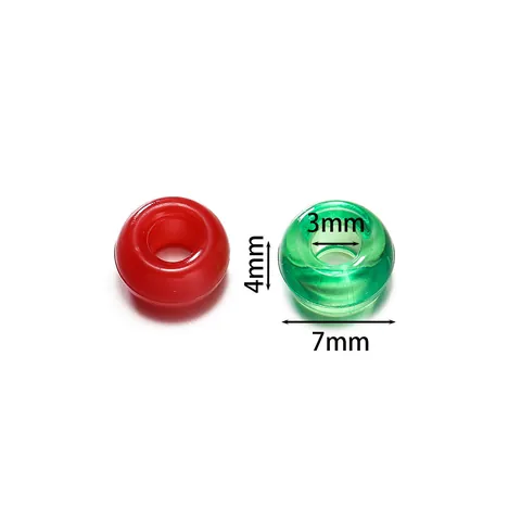 4x7mm Acrylic Pony Beads Multicolor Large Hole Spacer Beads For DIY Jewelry Making Bracelet Phone Chain Children Craft