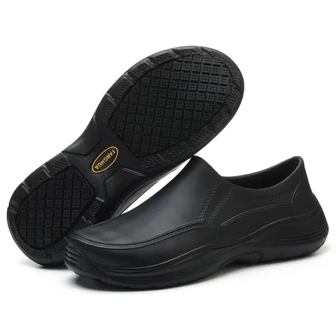 Anti-Slip Chef Shoes Waterproof Oil-Resistant Work Safety Shoes For Men Women EVA Lightweight Kitchen Service Slip-On Shoes