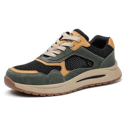 Herren Sicherheitsschuhe Stahlkappe Atmungsaktiv Mesh Arbeitsschuhe Durchtrittsicher Durchstichfest Industrie Bau Schutzsneaker