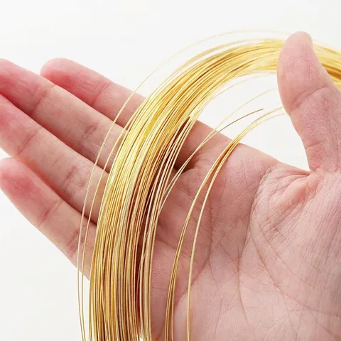 DIY Kralen Draad 14K 18K Verguld Koperdraad Kleurbehoud Halfharde Draad Voor Handgemaakte Ketting Armband Vormgeven Sieraden Accessoire