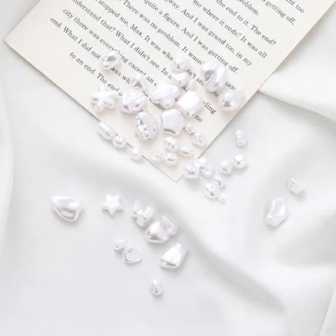 Cuentas de Perla de Imitación de ABS Irregulares Estilo Barroco Perlas Artificiales Sueltas para Hacer Joyas DIY Accesorios