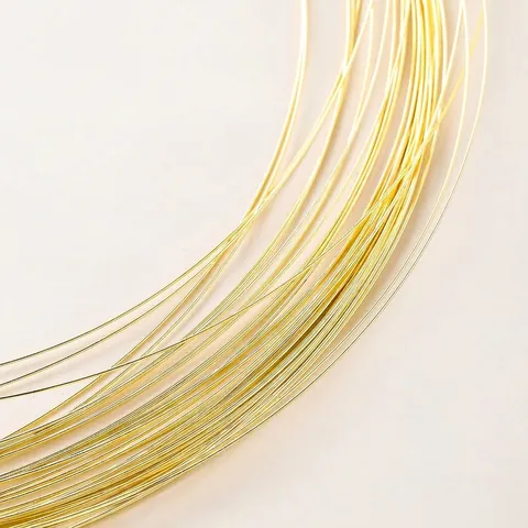 Color Preserving Gold Plated Copper Wire For DIY Jewelry Making Handcraft Necklace Bracelet Beading Shaping Metal String