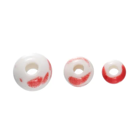 Handmade Ceramic Round Beads Splatter Pattern Loose Beads For DIY Jewelry Making Accessories Chinese Vintage Porcelain Beads