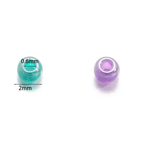 Perline di Vetro Colorate Rotonde Perline per la Creazione di Gioielli Fai-da-te Anima Tinta Perline Sciolte per Bracciale Collana Artigianale Ingrosso