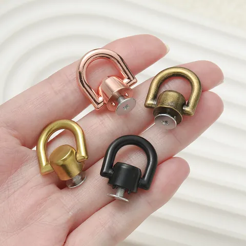 Legierung D-Ring Schraubniete Bolzen Für Taschengurt DIY Hardware Zubehör Mehrere Metallfarben Ersatzstecker Verbinder