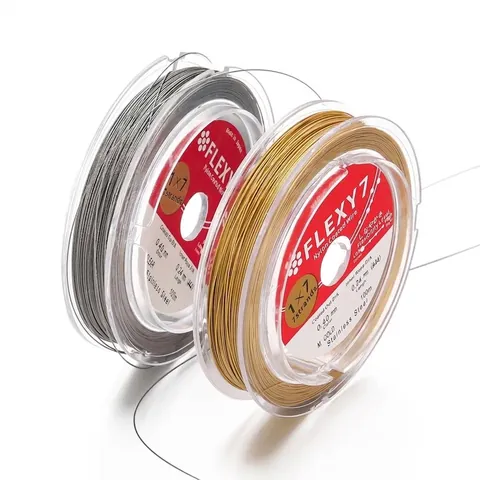 Filo per Perline in Acciaio Inossidabile Rivestito in Nylon per Creazione Gioielli Collana Fai-da-Te Bracciale Filo Artigianale