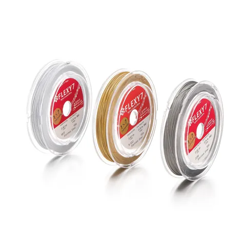 Filo per Perline in Acciaio Inossidabile Rivestito in Nylon per Creazione Gioielli Collana Fai-da-Te Bracciale Filo Artigianale