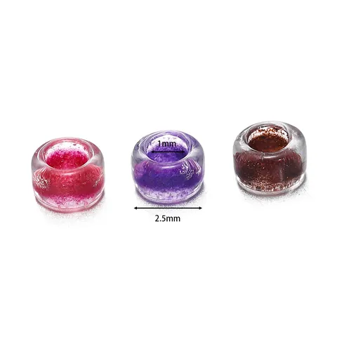Perles de Rocaille en Verre à Cœur Argenté Rondes Perles d'Espacement pour Bijoux DIY Broderie Point de Croix Matériel Artisanat