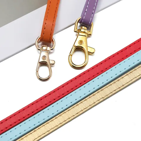 Genähte PU-Lederkordel für DIY-Schmuckherstellung Taschenzubehör Schlüsselband Handgemachter Bastelbedarf Mehrere Farben Verfügbar