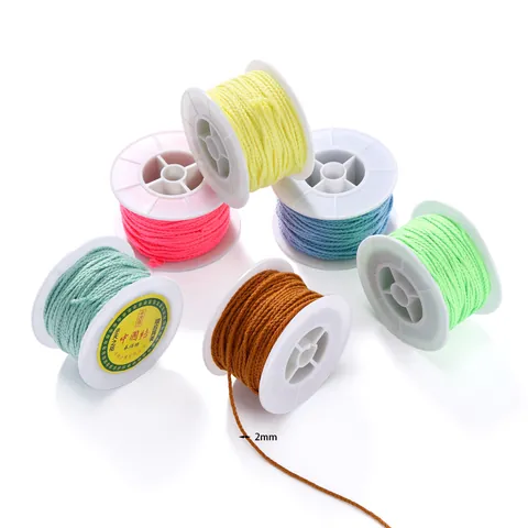 DIY Handmade Braided Nylon Cord For Jewelry Making Necklace Bracelet Non-Elastic Wear-Resistant Beading String Spool