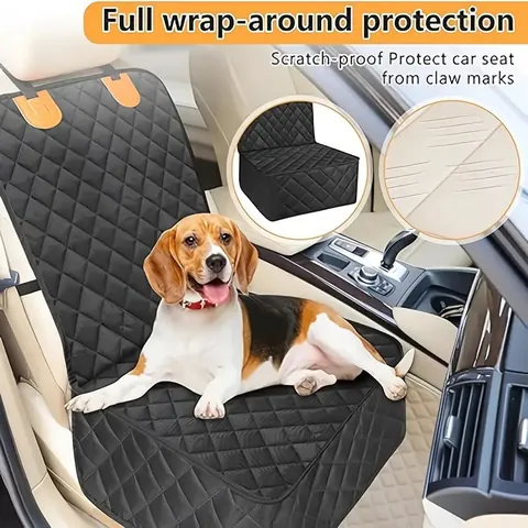 Waterdichte Huisdier Auto Stoelhoes Voor Honden Krasbestendig Antislip Gewatteerde Achterbank Beschermmat Voor Auto's SUVs Vrachtwagens Zwart