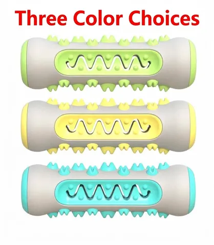 Jouet à Mâcher Durable en TPR pour Chien Os Brosse à Dents Dentelée pour Nettoyage Dentaire Jouet pour Animaux