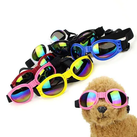 Lunettes de Soleil Pliables pour Animaux de Compagnie Coupe-vent Protection Solaire pour Chien Pour Voyage Extérieur Usage Quotidien