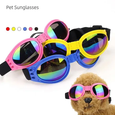 Lunettes de Soleil Pliables pour Animaux de Compagnie Coupe-vent Protection Solaire pour Chien Pour Voyage Extérieur Usage Quotidien