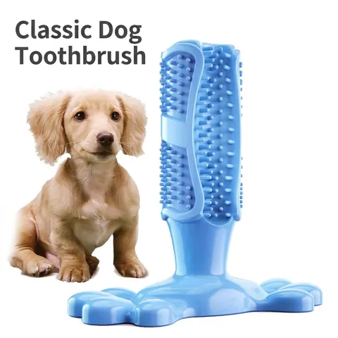 Duurzaam Hondentandenborstel Kauwspeeltje Met Pootstandaard Rubber Gebitsverzorgingsstick Kauwspeeltje Voor Kleine Middelgrote Grote Honden Huisdierbenodigdheden