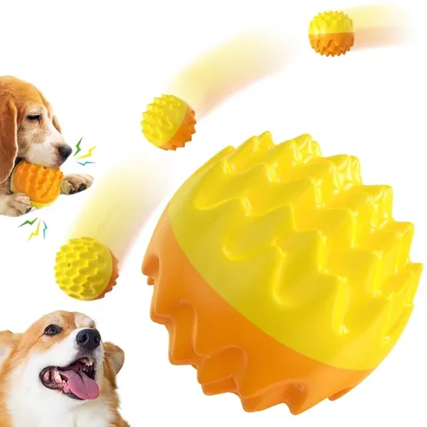 Squeaky Dog Toy Molar Ball For Teeth Cleaning Durable Floating Plastic Training Interactive Pet Ball For Medium Small Dogs