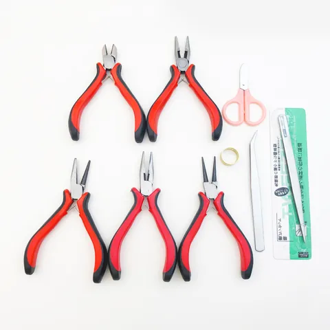 DIY Schmuckherstellung Werkzeuge Zangen Pinzetten Scheren Kit Professionelles Bastelzubehör Für Ohrringe Haarnadel Basteln