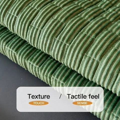 Corduroy Sofa Cushion Non-Slip Wear-Resistant Striped Quilted Sofa Cover Furniture Protector For Living Room Minimalist Home Decor