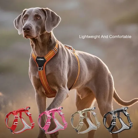 Reflective Dog Harness Anti-Pull Breathable Mesh Pet Chest Strap For Small Medium Large Dogs Outdoor Walking Safety Vest