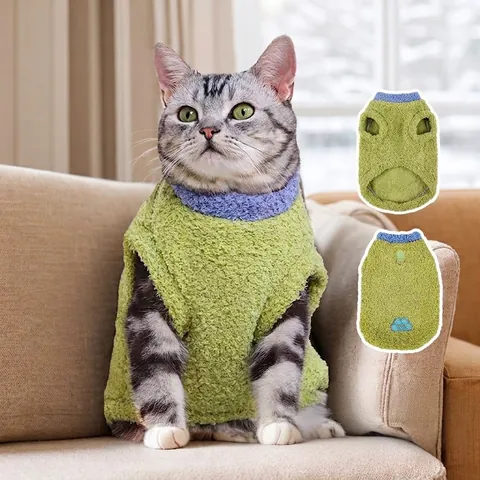 Winter Warme Polar Fleece Haustier Weste Wolke Bestickt Weich Fleece Gefüttert Hund Katze Kleidung Ärmellos Haustier Pullover
