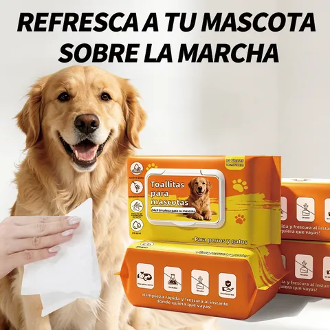 Lingettes Pour Animaux De Compagnie Chiens Et Chats Tissu De Nettoyage Sans Rinçage Lingettes De Toilettage Désodorisantes Douces Pour Oreilles Yeux Pattes Visage Corps