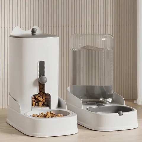 Schwerkraft Automatischer Haustier Futterautomat Und Wasserspender Set Große Kapazität Katze Hund Futternapf Wasserspeicher Haustierbedarf