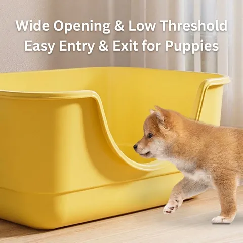 Indoor Dog Toilet Puppy Potty Training Basin With Stainless Steel Grid Plastic Bathtub Style Prevent Foot Soiling Pet Toilet For Small Dogs