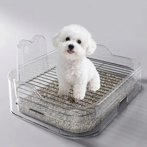 Extra Large Dog Toilet With High Fence Splash Proof Drawer Pet Toilet Tray For Large Medium Dogs Indoor Dog Potty Basin