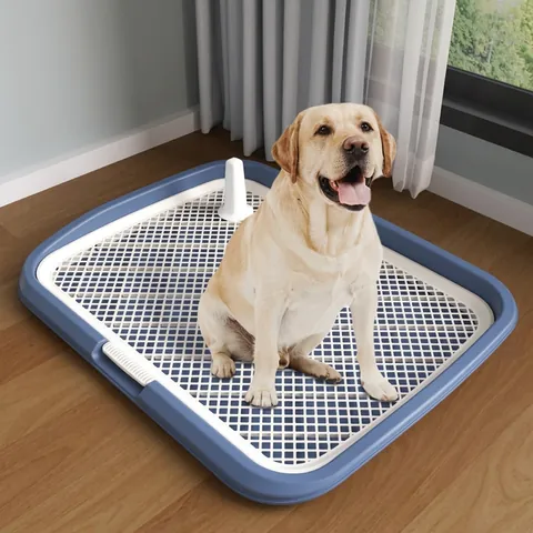 Extra Large Dog Toilet Potty Tray With High Fence Detachable Grid For Indoor Training Medium Large Dogs Easy To Clean Potty