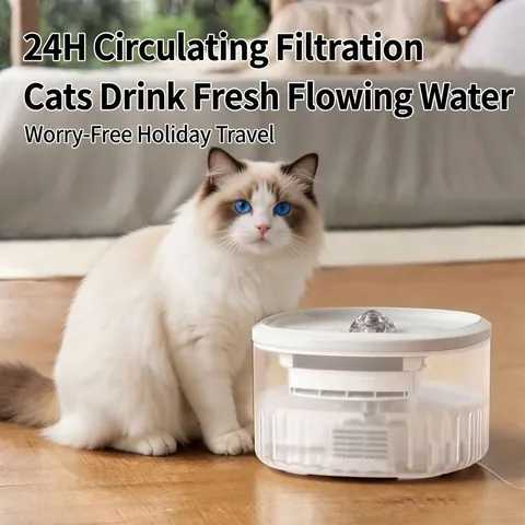 3L Automatischer Haustier Trinkbrunnen Für Katzen Und Hunde Ultraleiser Trinkwasserspender Für Haustiere 24H Zirkulationsfiltersystem PP Material Brunnen