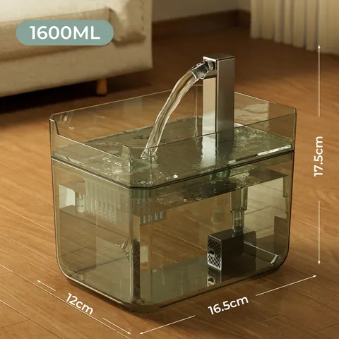 Automatischer Katzen Trinkbrunnen Leiser Haustier Wasserspender Mit Filter Für Katzen Hunde Transparenter Kunststoff Wassernapf Innenbereich