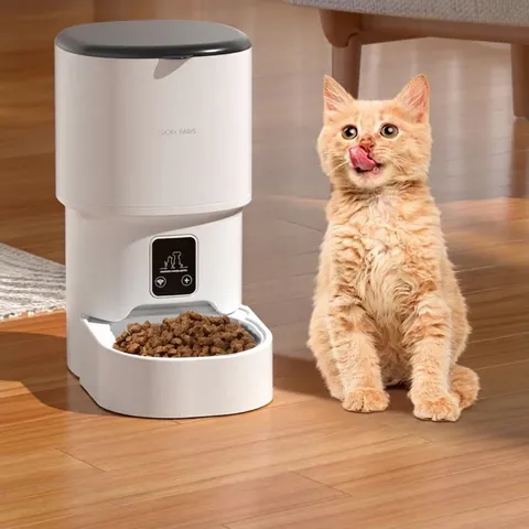 Smart Automatic Pet Feeder WiFi Bluetooth Control Timed Food Dispenser ABS Plastic Large Capacity For Cats Dogs Home Use