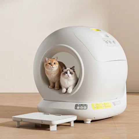 Smart Automatic Self Cleaning Cat Litter Box With WIFI App Control Enclosed Large Capacity PP Material Pet Toilet Box