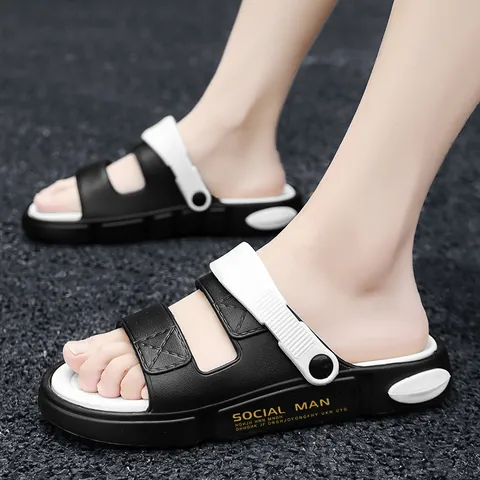 Herren Sommer Sport Sandalen Slipper Weiche EVA Sohle Outdoor Strand Schuhe Zwei-Wege Rutschfeste Modische Hausschuhe Für Damen Herren