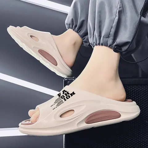 Unisex Paar Sommer EVA Pantoletten Dicke Sohle Weiche Cloud Sandalen Rutschfeste Strand Flip Flops Lässige Outdoor Schuhe Damen Herren