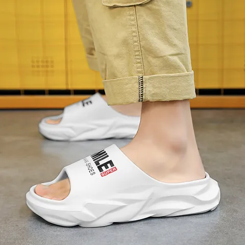 Ciabatte a Fascia Platform da Uomo e Donna Suola Ispessita Morbido EVA Pantofole Antiscivolo Sandali da Spiaggia Estivi Casual Casa Bagno
