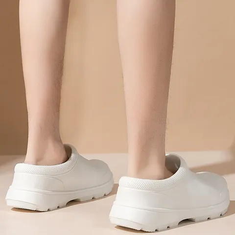 Unisex Waterproof Oil-proof Chef Shoes Non-slip EVA Work Clogs Slip-on Kitchen Nursing Professional Thick Sole Shoes