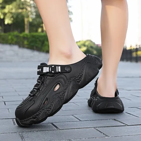 Hommes Femmes EVA Sabots de Jardin Antidérapant Respirant Semelle Épaisse Été Extérieur Plage Chaussures Décontracté Pantoufles Couple Sandales