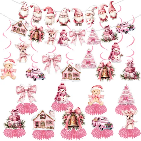 Weihnachtsfeier Dekoration Banner Spirale Hängendes Set Innendekoration Festliche Atmosphäre Layout Requisiten