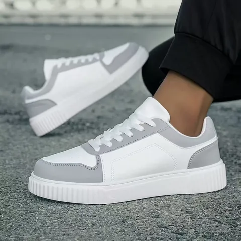 Fashion Low Top Sneakers Contrast Color Breathable Outdoor Sports Shoes Casual Skateboard Shoes For Men Women Unisex