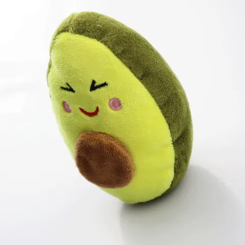 Avocado Form Plüsch Haustier Quietschspielzeug Weich Gefüllte Frucht Form Kauspielzeug Für Hunde Und Katzen Plüsch Spielzeug