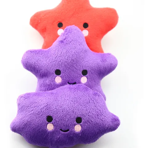 Giocattolo per Cani in Peluche Sonoro Morbido Velluto di Cristallo Stella Nuvola Conchiglia Modello di Osso Pulizia dei Denti Molari Giocattoli Sonori per Cuccioli Cani