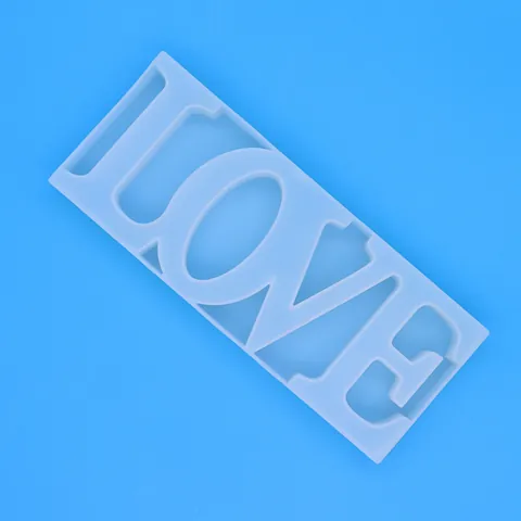 Stampo in Silicone per Lettere LOVE Fai da Te Resina Epossidica Artigianato Candela di Cera Stampo per Decorazione Torte